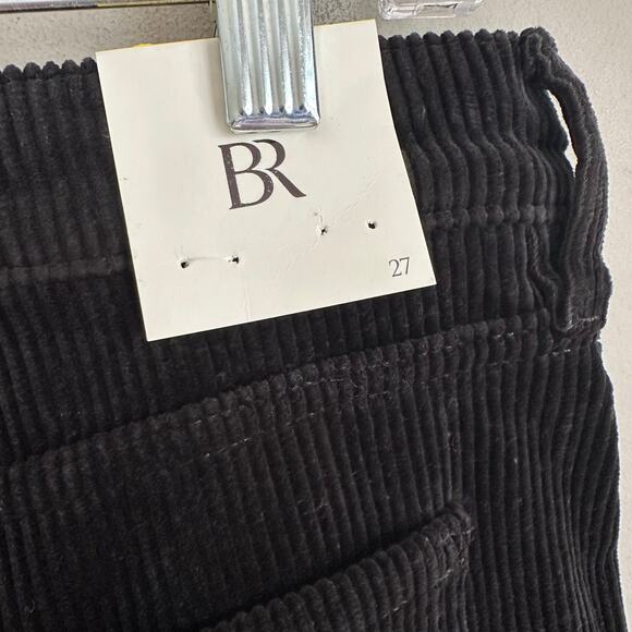 Banana Republic The Slouchy Straight Corduroy Pant Black 27 - Picture 6 of 11